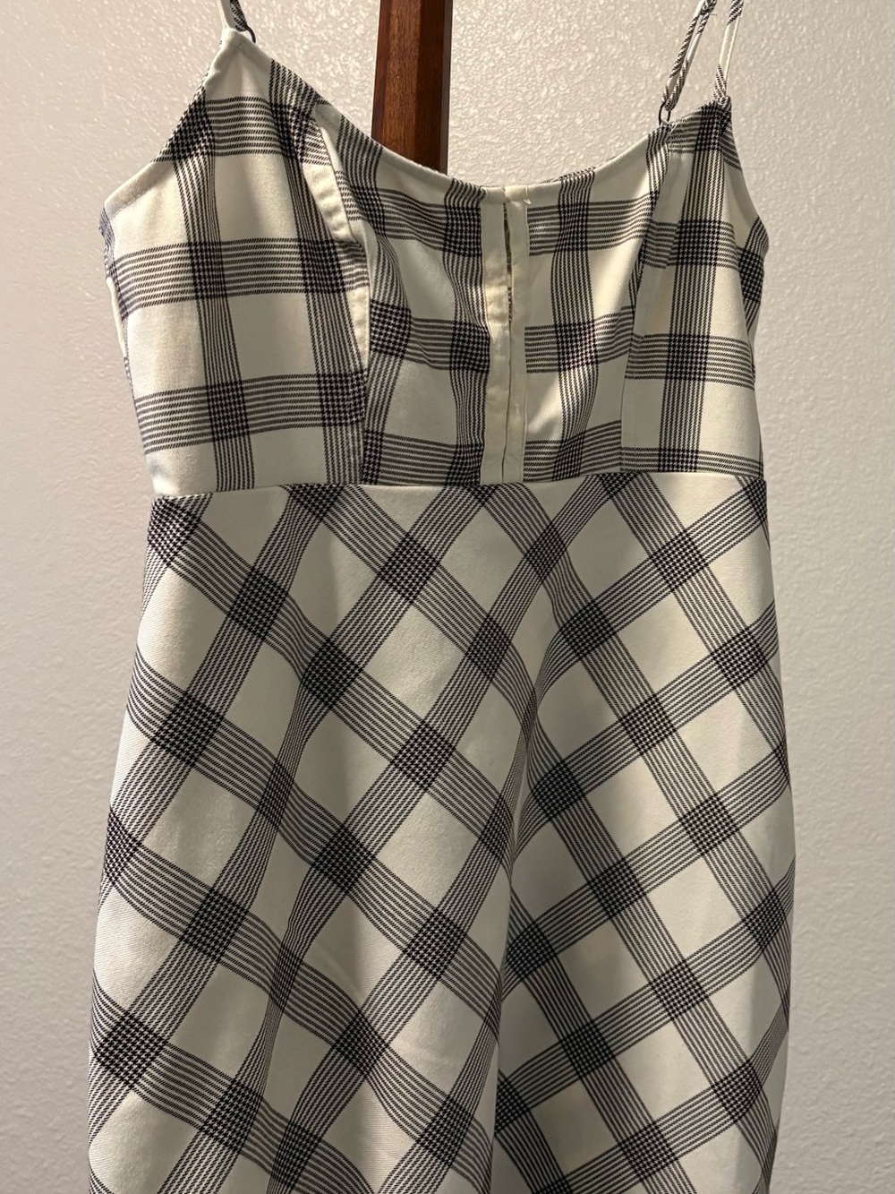 Urban Outfitters Black and White Plaid Mini Dress